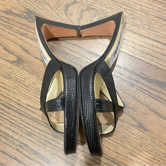 TITTI DELL’ ACQUA Milano Genuine ALLIGATOR LEATHER Heels Sandals Made in Italy - Picture 6 of 13